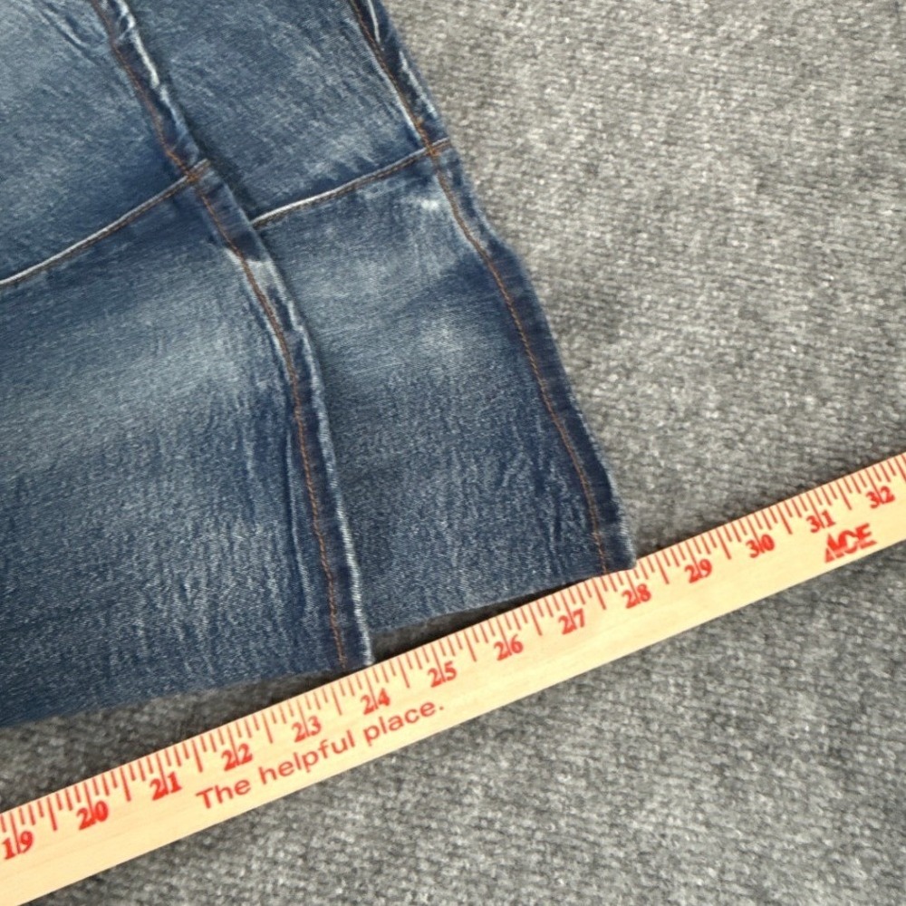 Love Highlight P230 Jeans Womens L Extreme Bell Bottom Tiered Flare Y2K Festival - Picture 9 of 12